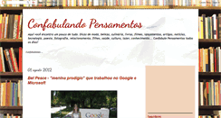 Desktop Screenshot of confabulandopensamentos.blogspot.com
