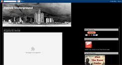 Desktop Screenshot of detroitunderground.blogspot.com