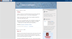 Desktop Screenshot of dimelocantando.blogspot.com