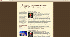 Desktop Screenshot of bloggingforgottenrealms.blogspot.com