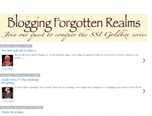 Tablet Screenshot of bloggingforgottenrealms.blogspot.com