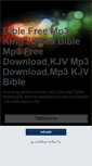 Mobile Screenshot of biblefreemp3.blogspot.com