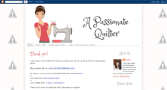 Desktop Screenshot of apassionatequilter.blogspot.com