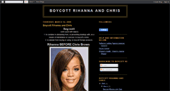 Desktop Screenshot of boycottrihannaandchris.blogspot.com