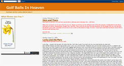 Desktop Screenshot of golfballsinheaven.blogspot.com