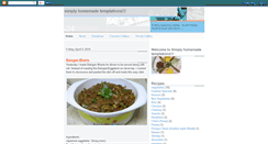 Desktop Screenshot of homemade-south-indian-food.blogspot.com