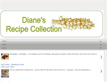 Tablet Screenshot of diane-recipes.blogspot.com