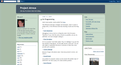 Desktop Screenshot of project-atreus.blogspot.com