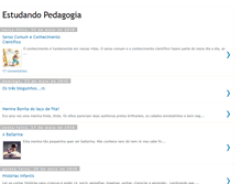 Tablet Screenshot of estudando-pedagogia.blogspot.com