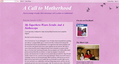 Desktop Screenshot of acalltomotherhood.blogspot.com