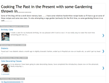 Tablet Screenshot of cookingthepast.blogspot.com