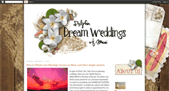 Desktop Screenshot of dolphindreamweddingsofmaui.blogspot.com