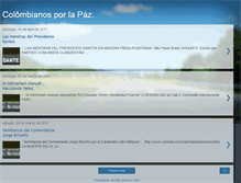 Tablet Screenshot of colombia-oprimida.blogspot.com