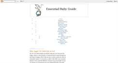 Desktop Screenshot of essentialbabyguide.blogspot.com