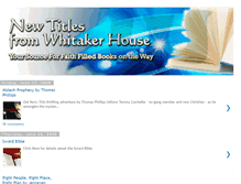 Tablet Screenshot of newtitlesfromwhitakerhouse.blogspot.com
