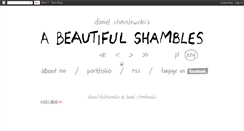 Desktop Screenshot of abeautifulshambles.blogspot.com