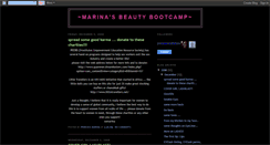 Desktop Screenshot of marinasbeautybootcamp.blogspot.com