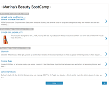 Tablet Screenshot of marinasbeautybootcamp.blogspot.com