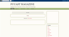 Desktop Screenshot of fuuast-magazine.blogspot.com