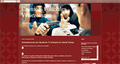 Desktop Screenshot of cronicapolicialvenezolana.blogspot.com