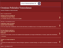 Tablet Screenshot of cronicapolicialvenezolana.blogspot.com