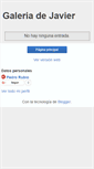 Mobile Screenshot of galeriadejavier.blogspot.com