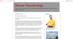 Desktop Screenshot of moosewanderings.blogspot.com