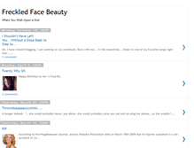 Tablet Screenshot of freckledfacebeauty.blogspot.com