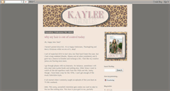 Desktop Screenshot of kayleemcdaniel.blogspot.com