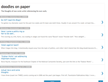 Tablet Screenshot of doodlesonpaper.blogspot.com