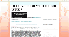 Desktop Screenshot of hulkvsthorwhichherowins.blogspot.com