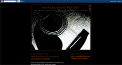 Desktop Screenshot of myspace-music-reviews.blogspot.com