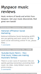 Mobile Screenshot of myspace-music-reviews.blogspot.com