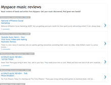 Tablet Screenshot of myspace-music-reviews.blogspot.com