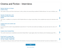 Tablet Screenshot of cinemaandfictioninterviews.blogspot.com