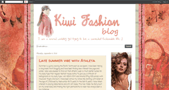 Desktop Screenshot of kiwifashionblog.blogspot.com