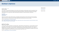 Desktop Screenshot of darkstarsopinions.blogspot.com