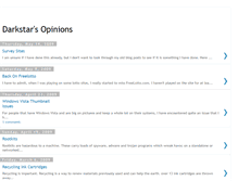 Tablet Screenshot of darkstarsopinions.blogspot.com