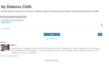 Tablet Screenshot of mydiabetescgms.blogspot.com