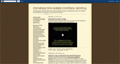 Desktop Screenshot of informacioncontrolmental.blogspot.com