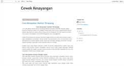 Desktop Screenshot of cewekkesayangan.blogspot.com