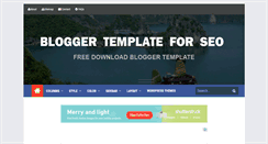 Desktop Screenshot of bloggertemplate4seo.blogspot.com