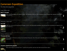 Tablet Screenshot of cameroonexpedition.blogspot.com