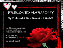 Tablet Screenshot of prelovedharmony.blogspot.com