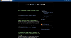 Desktop Screenshot of effortlessactivism.blogspot.com