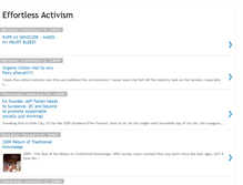 Tablet Screenshot of effortlessactivism.blogspot.com