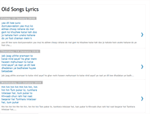 Tablet Screenshot of oldsongslyrics.blogspot.com