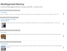 Tablet Screenshot of missorganizedmommy.blogspot.com