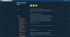 Desktop Screenshot of pomegranate-faq.blogspot.com