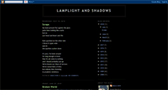 Desktop Screenshot of lamplightandshadows.blogspot.com